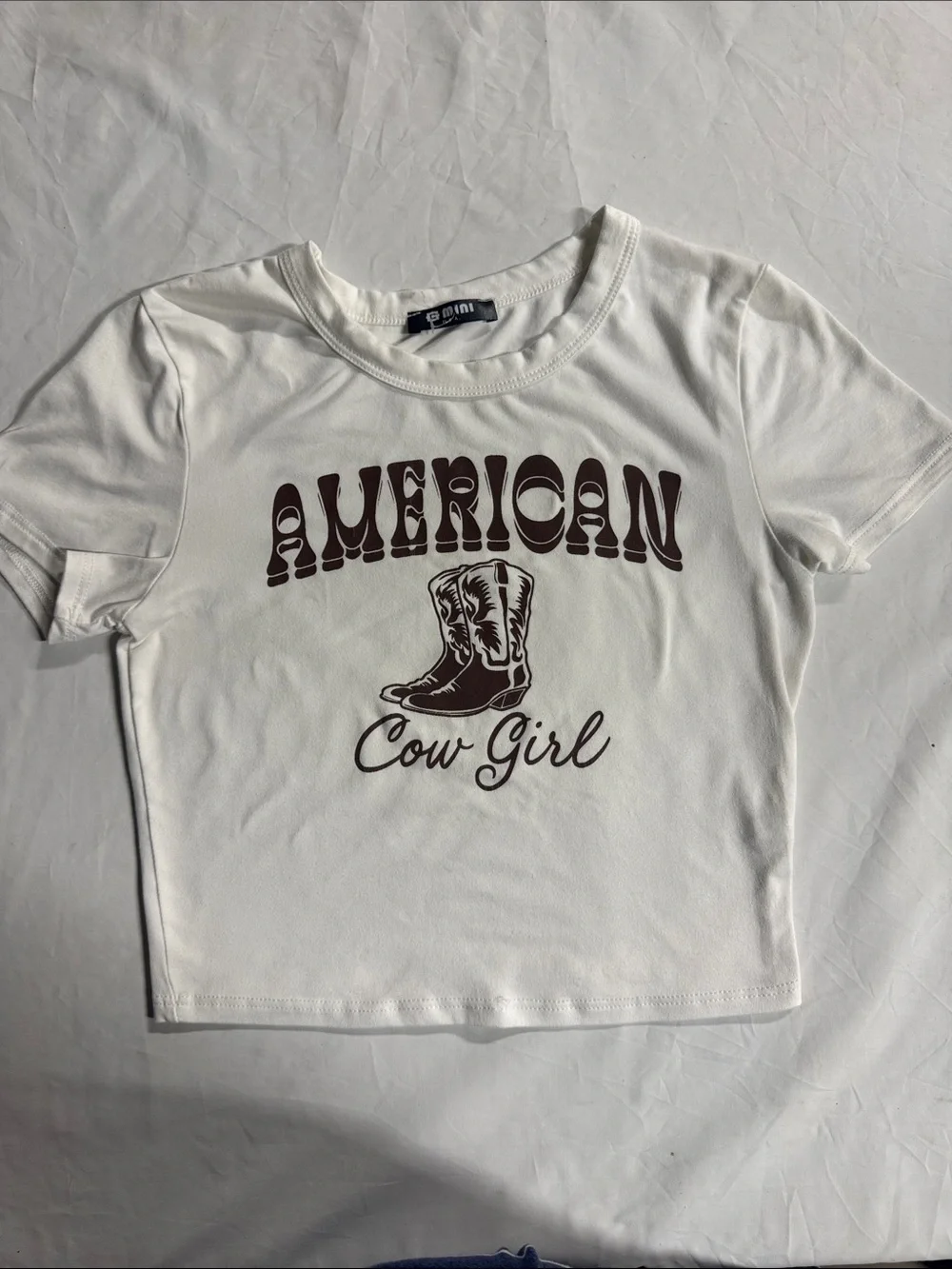 American Cowgirl Graphic Tee - White - Picture 2 of 5